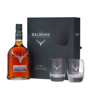 Dalmore Malt Scotch Whisky 15 Year Old Glass Gift Pack 70 cl